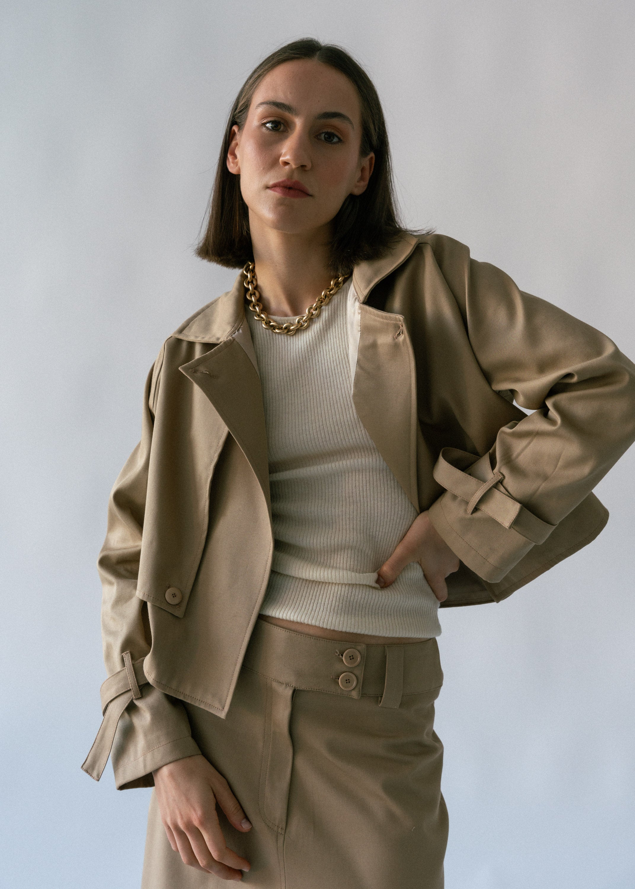 TRENCH CROPPED UNIFORME